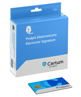 Podpis elektroniczny kwalifikowany CERTUM Mini bez czytnika